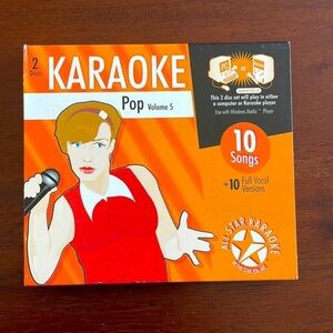 All star karaoke Pop music hybrid CD + G Volume 2 new Ask 809 2disks
